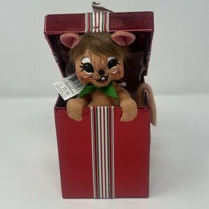 NWT Annalee 6" Christmas Surprise Mouse Holiday Mouse In Gift Box 2010